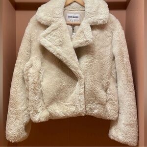 Steve Madden Off-White Teddy Jacket